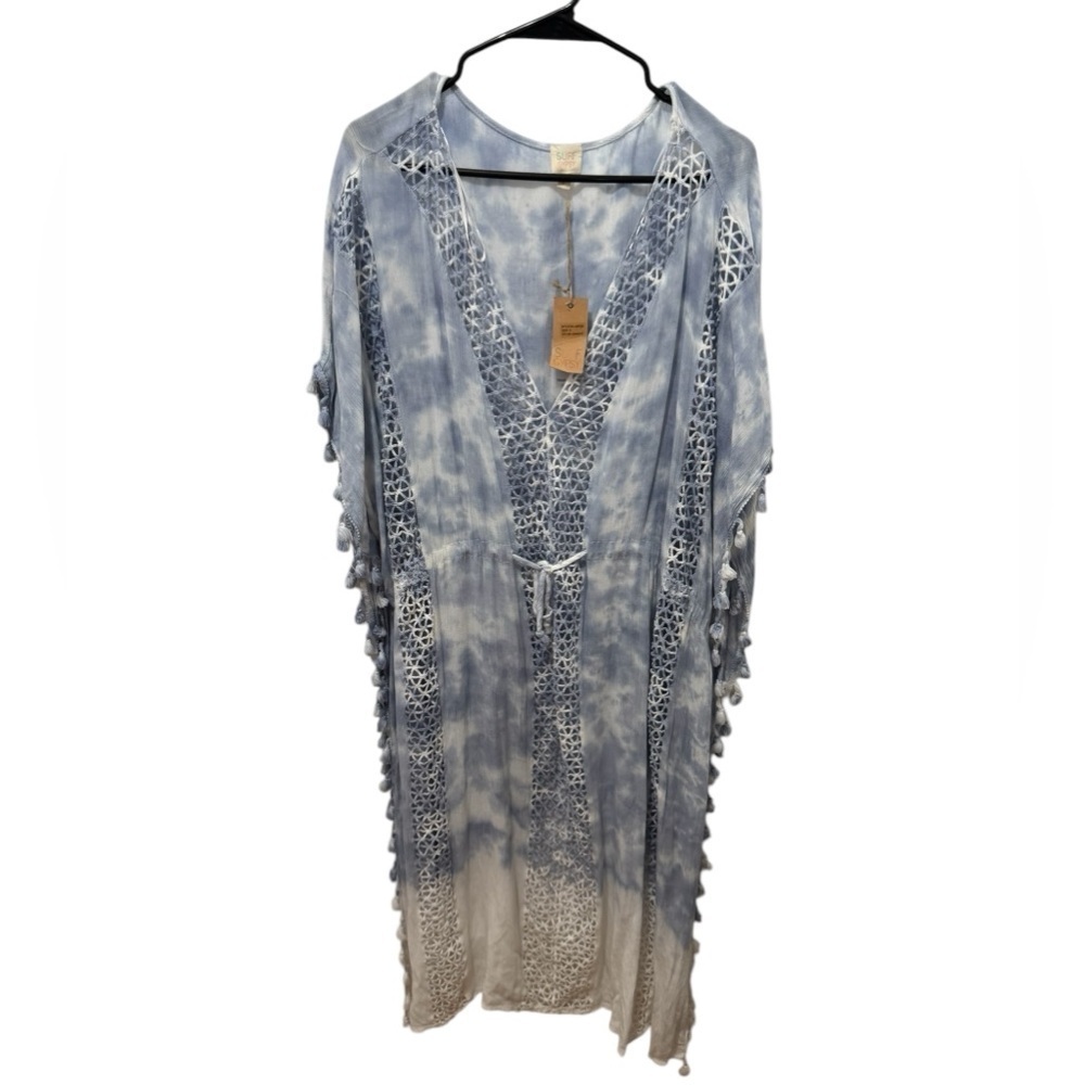 Surf Gypsy Tassel Boho Swim Coverup Size Small
